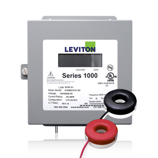 1K240-2SW VerifEye 1000 1-Phase 3-Wire Surface Mount Solid Meter Kit, 120/208 V AC, 200 A, LCD Display, Isolated Pulse Output Communication