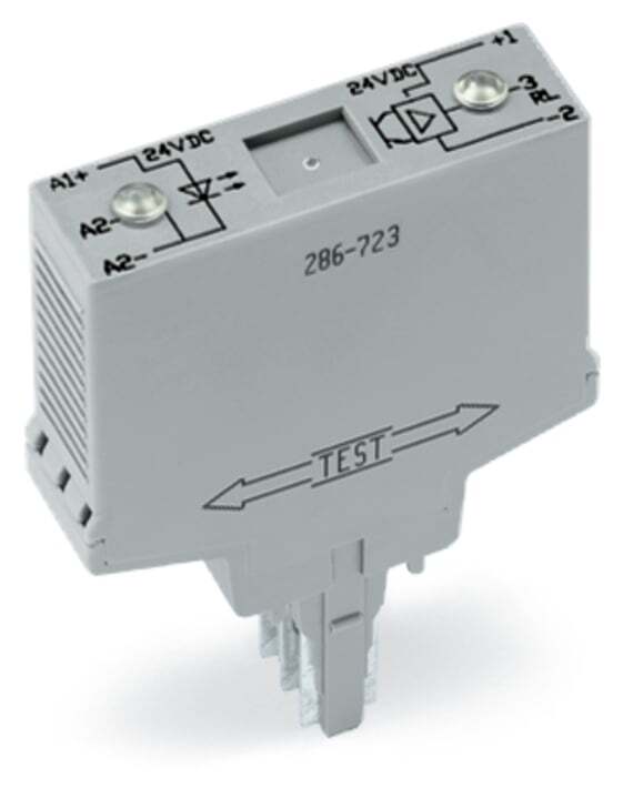 Optocoupler module; Red status indicator; gray