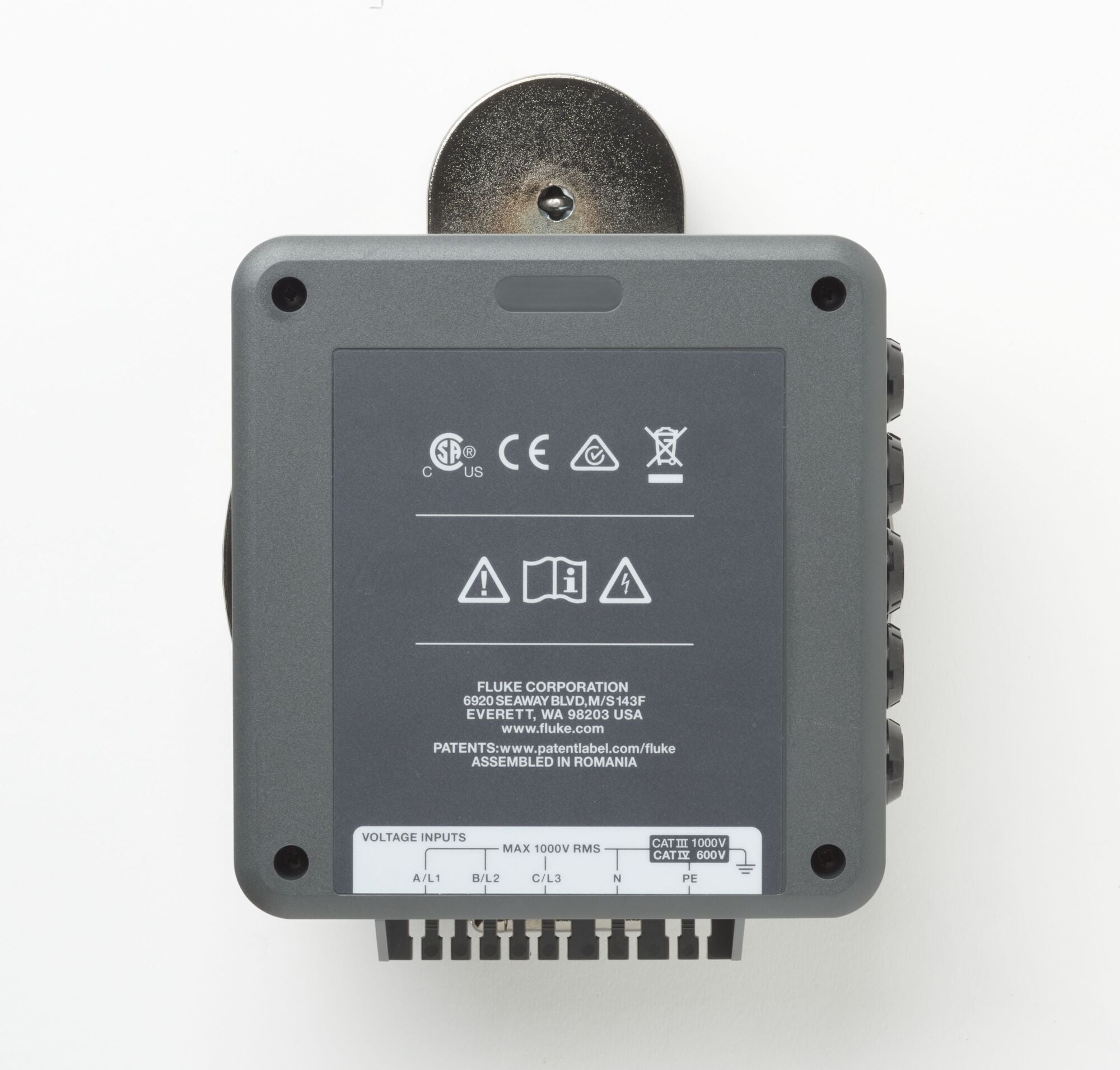 FLUKE-PQ400 Power Quality Window, 1000 V, 24 to 16 AWG Solid/Flexible, 5 Input, (5) 4-Pin Circular Connector Input, (5) 4 mm Safety Terminals, 3.5 mm THK Panel, NEMA 1, -13 to 140 deg F, IP67/IP50