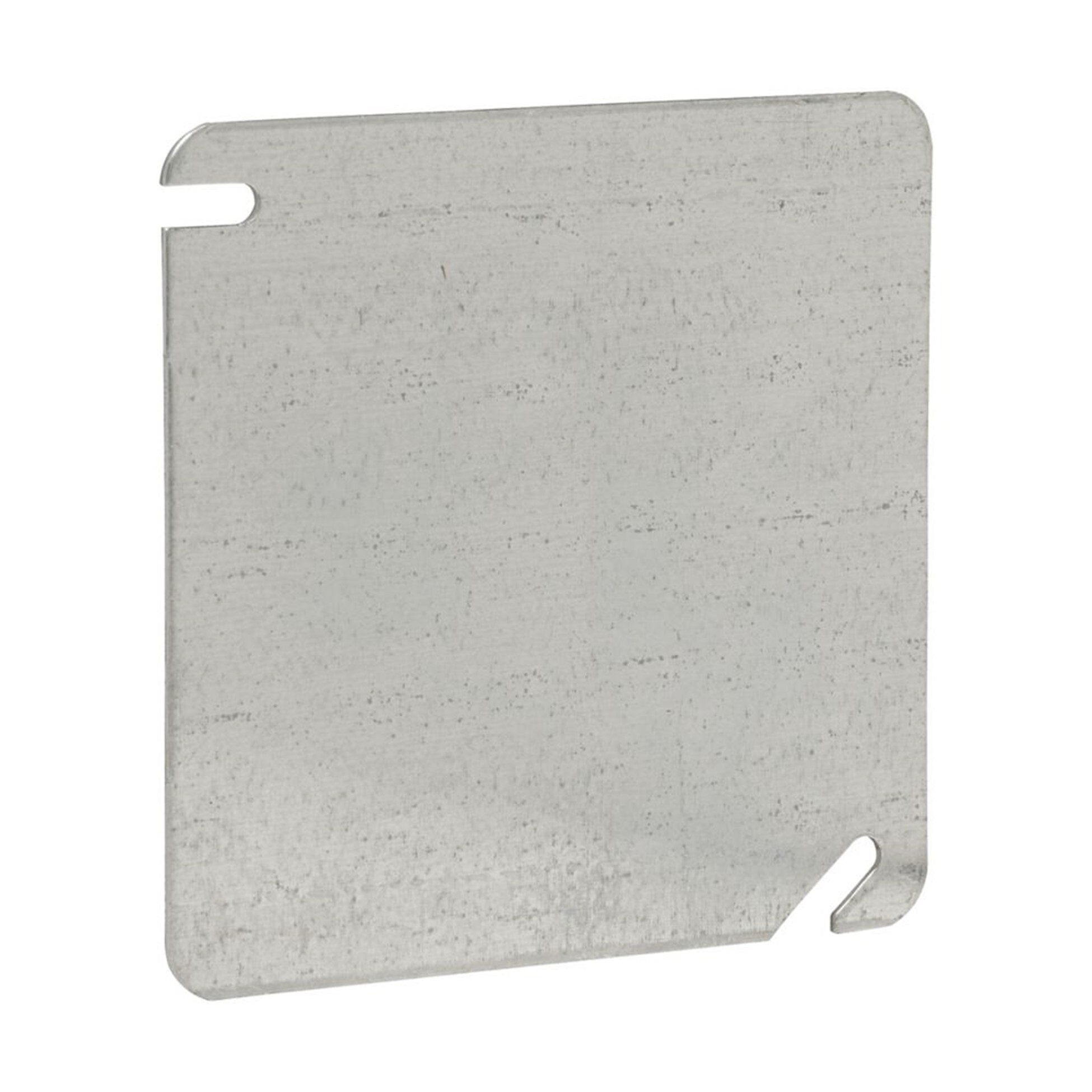 TP472 Eaton Crouse-Hinds series Square Cover, 4", Steel, Flat blank
