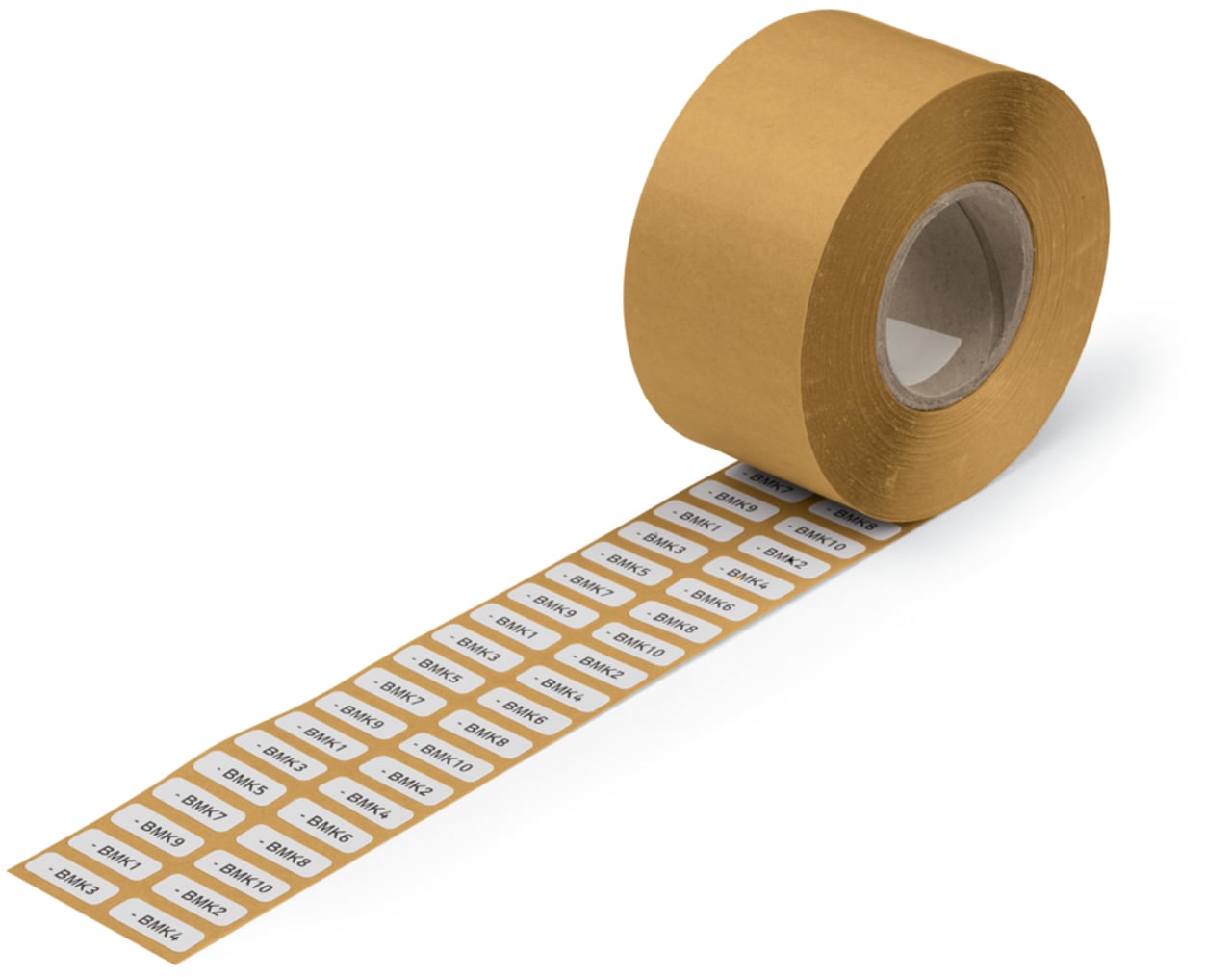 Textile labels; for Smart Printer; permanent adhesive; 7 x 20 mm; white