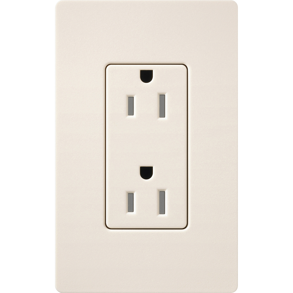 SCRS-15-TR-ES Duplex Tamper-Resistant Straight Blade Receptacle, 125 VAC, 15 A, Eggshell
