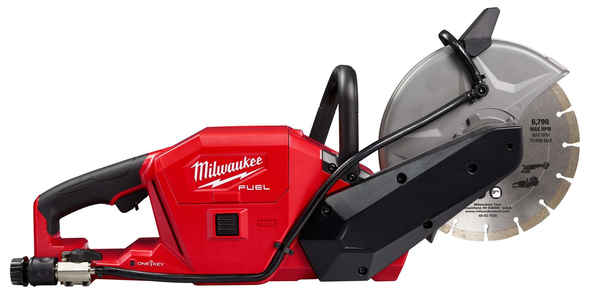2786-20 M18 Fuel Cordless Cut-Off Saw With One-Key Technology, 9 in Blade, 3.4 in Cutting
