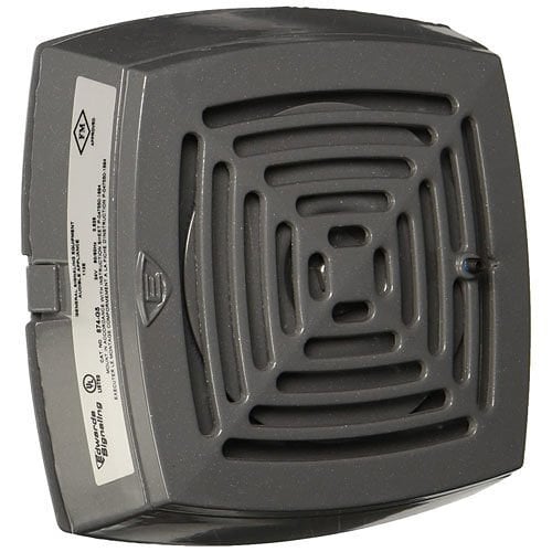874-G5 AdaptaHorn Grille Heavy Duty Vibrating Horn, 24 V AC, 0.63 A, 113/103 dB, Indoor, Surface Mounting, Gray, Specifications Met: UL Listed, FM Approved