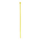 Cable Tie, Yellow Polyamide (Nylon 6.6) for Temperatures up to 85 Degrees Celsius (185 F) for Indoor Applications, UL/EN/CSA62275 Type 2/21S Rated for AH-2 Plenum and as a Flexible Cable and Conduit Support, Length of 188.85mm (7.435 Inches), Width of 4.73mm (0.186 Inches), Thickness of 1.35mm (0.053 Inches), Tensile Strength Rating of 222 Newtons (50 Pounds), Bulk Pack
