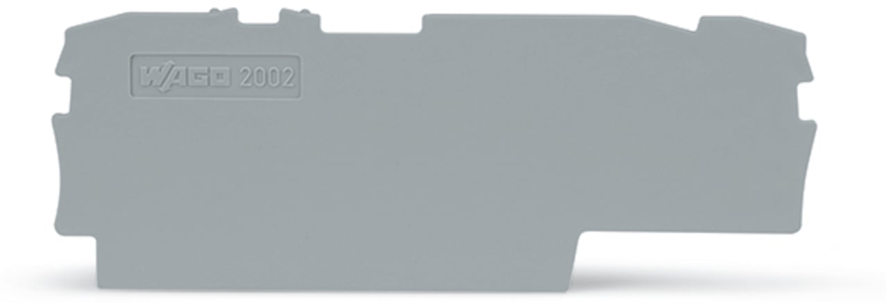 2002-1791 Half Sine End and Intermediate Plate, Polyamide, Gray