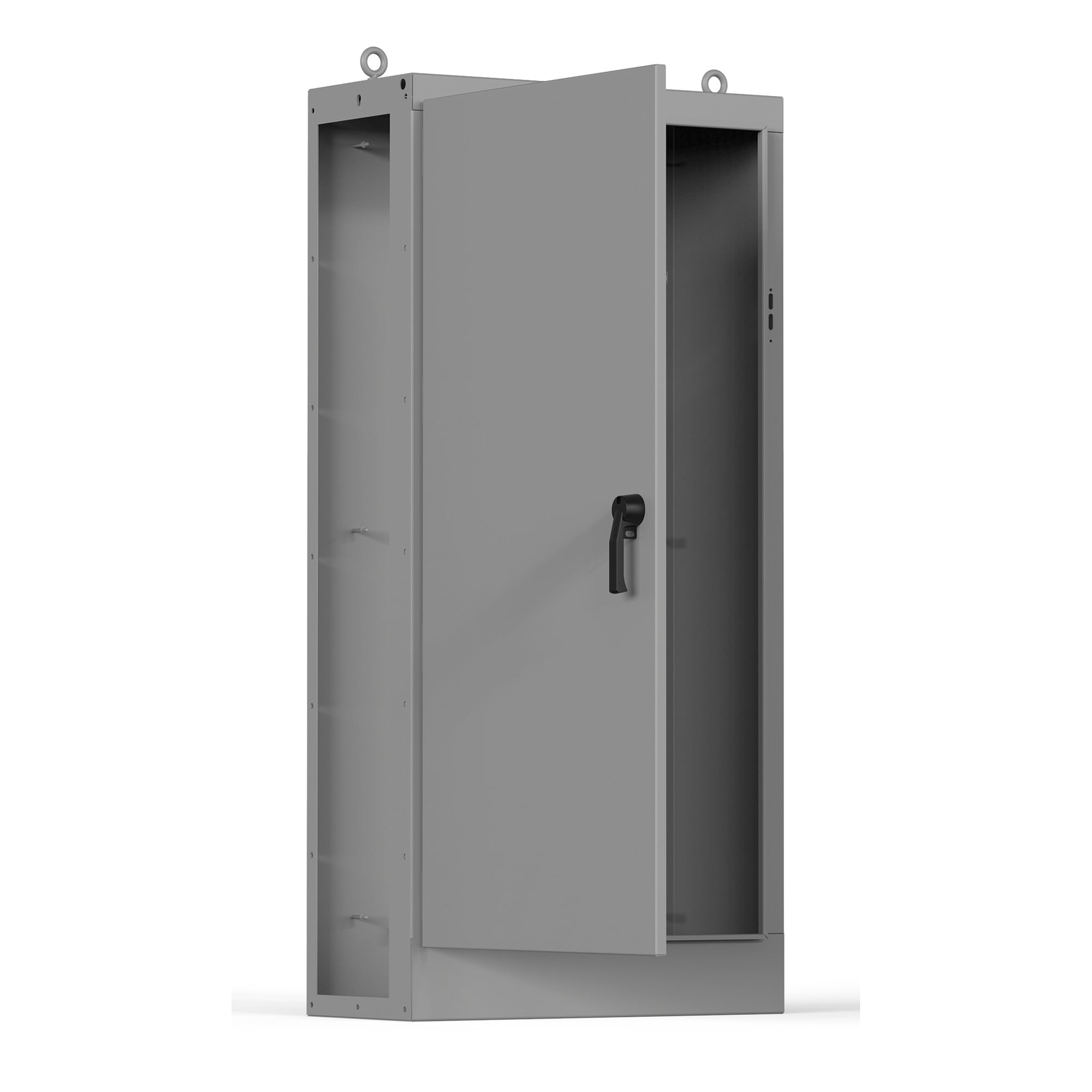 AU84X4018LLP 1-Door Left Side Open Disconnect Modular Universal Enclosure, 39.76 in W x 18.11 in D x 84.13 in H, NEMA 3R/4/12 Rating, Mild Steel