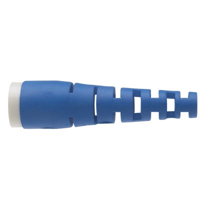 FSCBT3BU-X OptiCam Pre-Polished Singlemode Boot Assembly, For Use With SC2 Pre-Polished Fiber Optic Connectors, 3 mm Jacketed Cable, Singlemode, Rubber, Blue