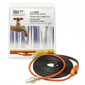 AHB-112A Constant Wattage Fixed Resistance Pre-Terminated Water Pipe Heating Cable, 120 V AC, 0.7 A