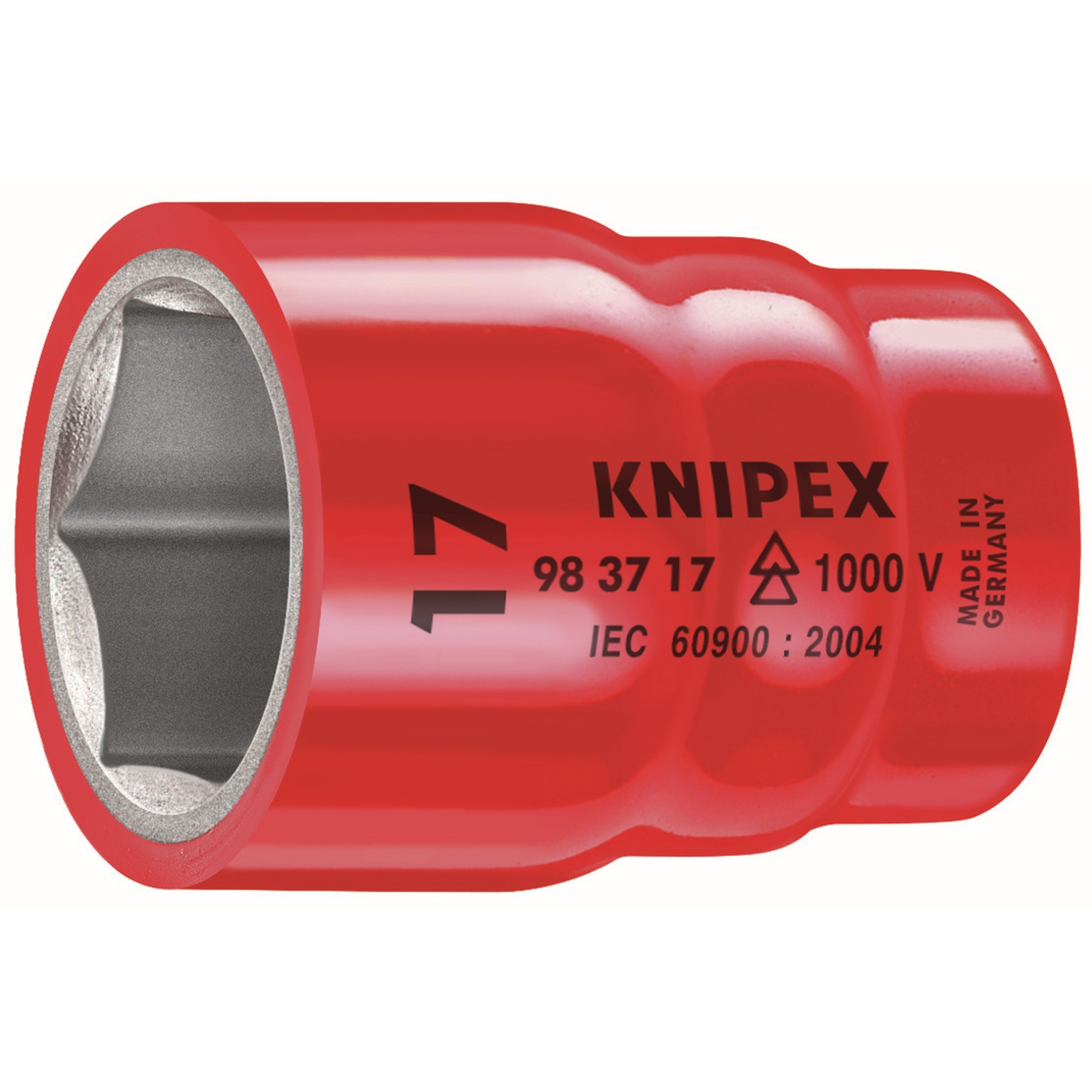 Hex Socket, 3/8 in. Drive-1000V Insulated, 10 mm