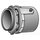 OZ-Gedney Type 28 Rigid Connector, Size: 1-1/4 IN, Connection: Male NPS Hub X Set Screw, Malleable Iron, Finish: Zinc Plated, Dimensions: 2-1/8 IN Maximum Diameter X 1-9/16 IN Length, 5/8 IN Thread Length, Third Party Certification: UL File Number