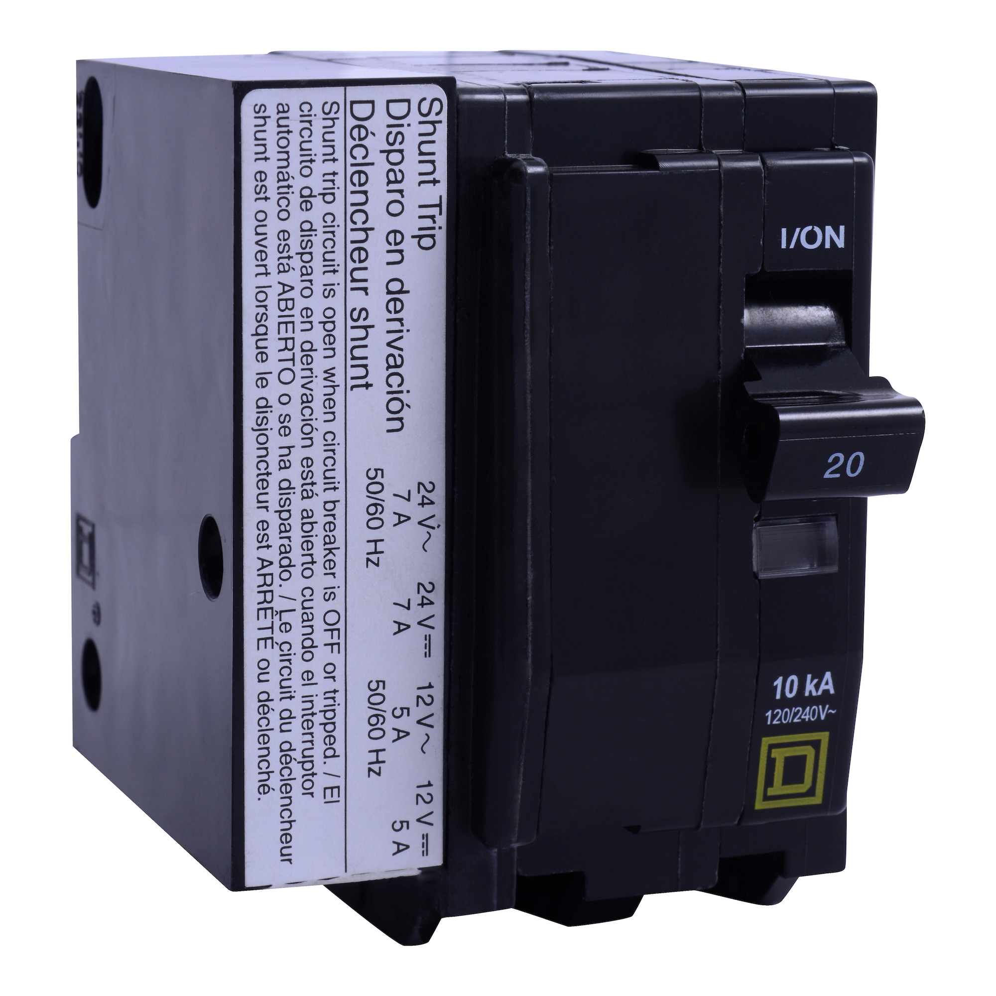 QO2201042 Miniature Circuit Breaker, 20 Amp, 2 Pole, 120/240V