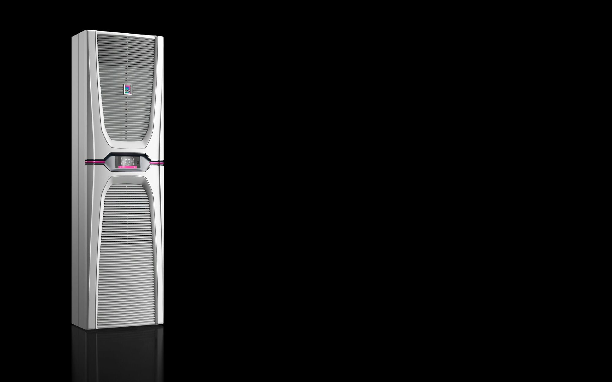 3187930 Blue e+ Wall Mounted Enclosure Air Conditioner, 9553 BTU, 450 x 1600 x 294 mm, Sheet Steel