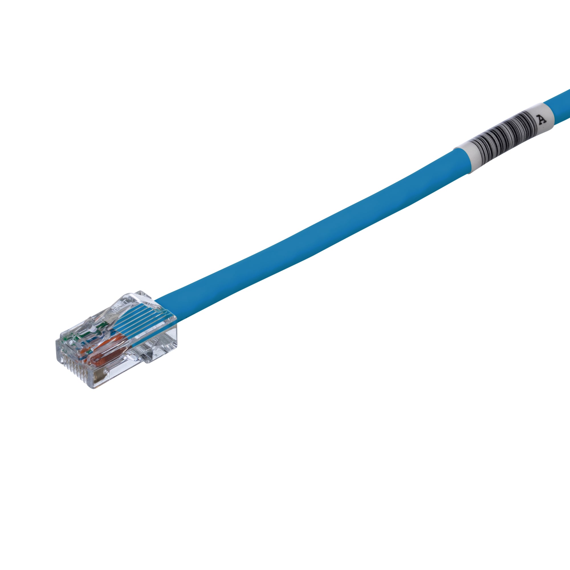 Cat 5e 24 AWG UTP Copper Patch Cord, 25 ft, Blue