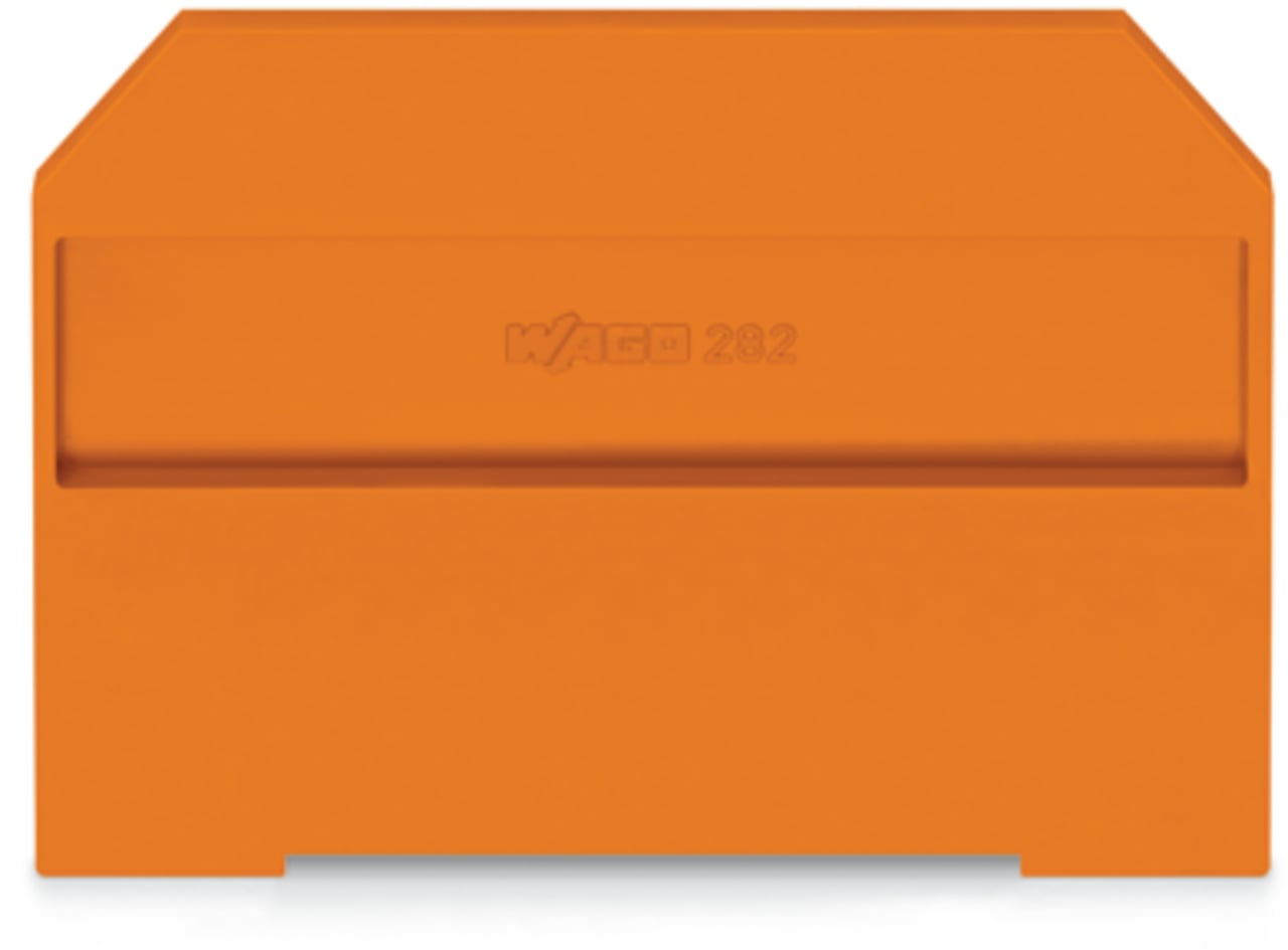 282-312 282 End and intermediate plate, For Use With Rail Mounted, Orange