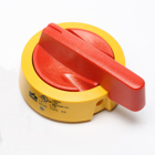 Replacement Front Cover Handle Assembly For Mds30-0ax. Yellow/Red, Nema 4X. Mounting Screws Included