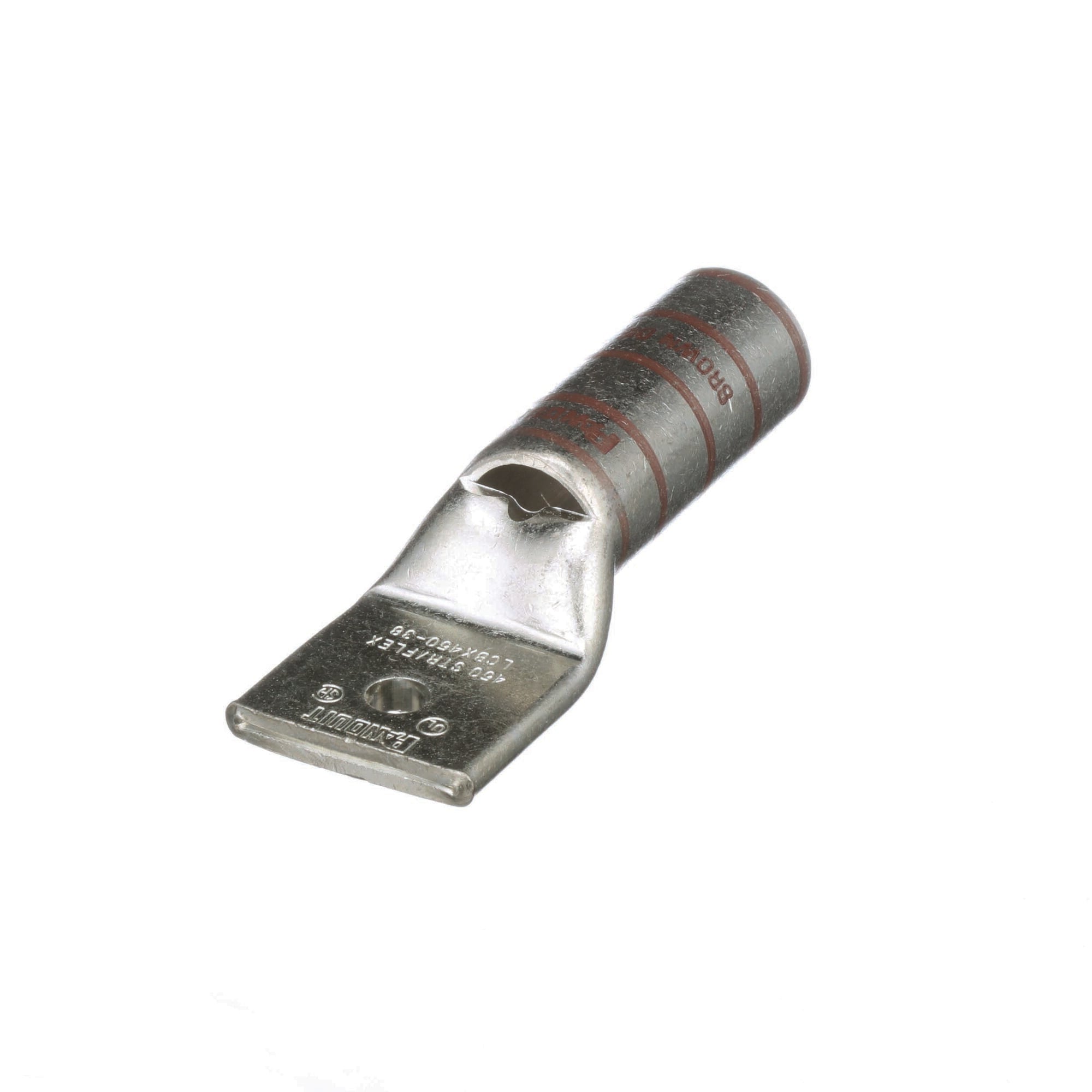 LCBX450-38-6 Pan-Lug 1-Hole Compression Connector Lug, 450 kcmil, 444.4 kcmil Extra-Flexible/Flexible/Stranded Copper Conductor, Die Code: P87, 42.95 in Stud, Tin Plated Copper