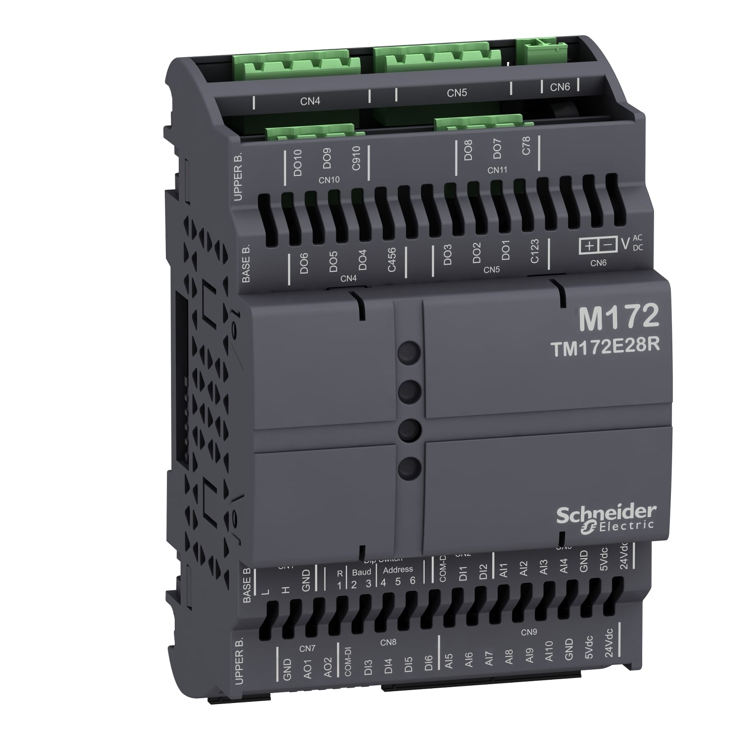 TM172E28R Compatible I/O Expansion Module, 24 V, 16 Inputs, 12 Outputs
