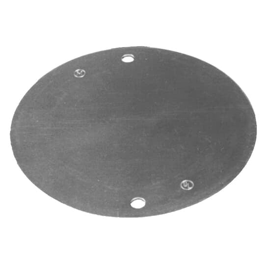 CIC-93 Iberville Weatherproof Box Cover With Gasket, Mounting Screws, 4-3/16 in Dia, Stamped Aluminum