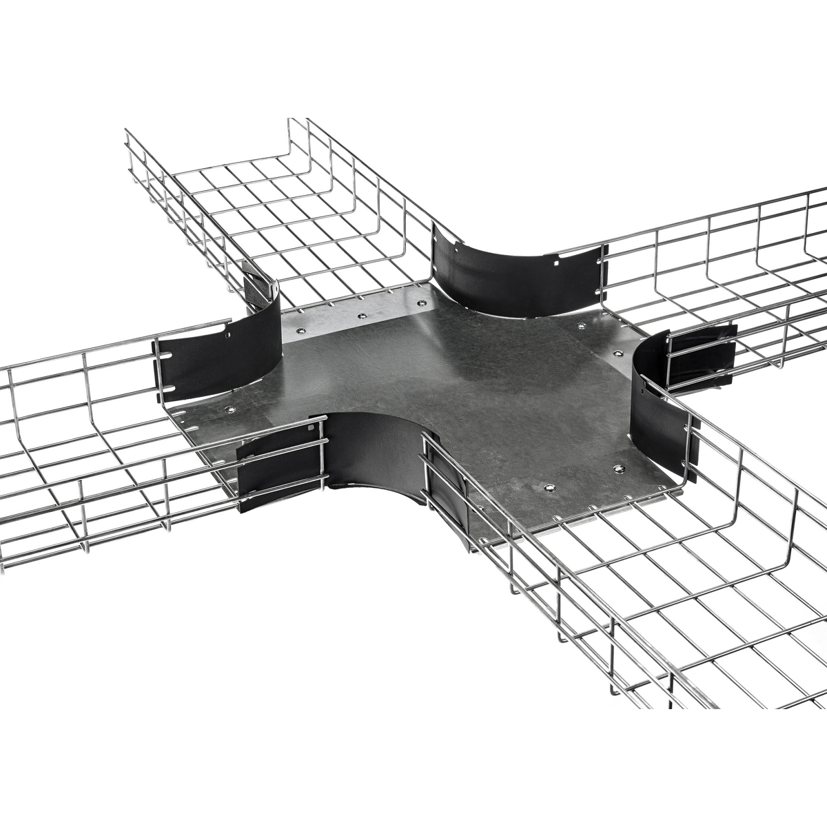 HBTI0208 Pre-Formed Standard Tray Intersection, 8 in W Tray, 2 in H, Steel