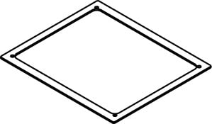 RFB119-TS RFB11 Unassembled Tile Spacer, Steel