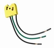 MSPSW-ST Lev-Lok 90 deg Angled Modular Wiring Module With 6 in 12 AWG THHN Stranded Wire Lead, For Use With Lev-Lok 1-Pole 90 deg Angled Toggle Switch, 347 V AC, 20 A, 1-Pole, 3-Wire, -40 to 65 deg C Operating Temperature, Yellow