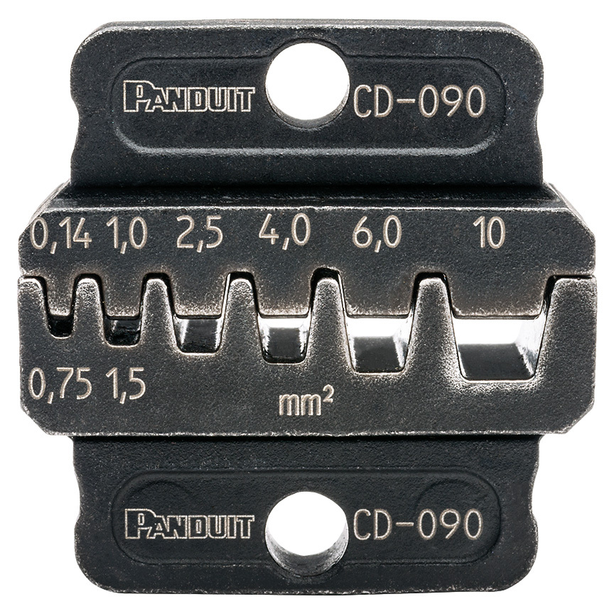 CD-090 Die Insert, For Use With CT-2500CH Crimp Head Frame, CT-2300 Micro Crimp Tool, 10 to 12 AWG Single Wire Ferrules, 26 to 12 AWG Twin Wire Ferrules
