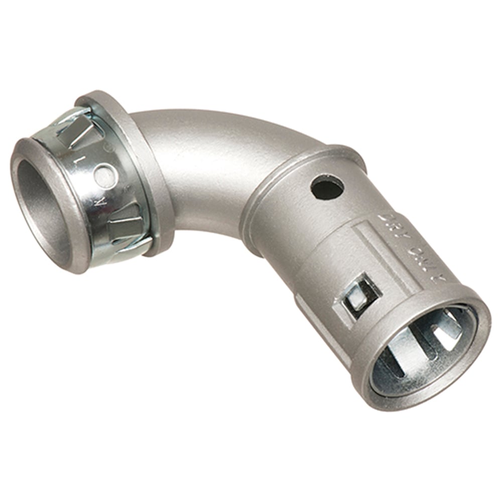 38900ST Snap2IT Cable Connector, 1/2 in Trade, 1/2 in Knockout, 0.405 to 0.6 in Cable Openings, Die Cast Zinc/Steel