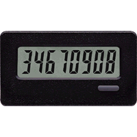 CUB7CCS0 Miniature Electronic Counter, 8 Digits, LCD Display