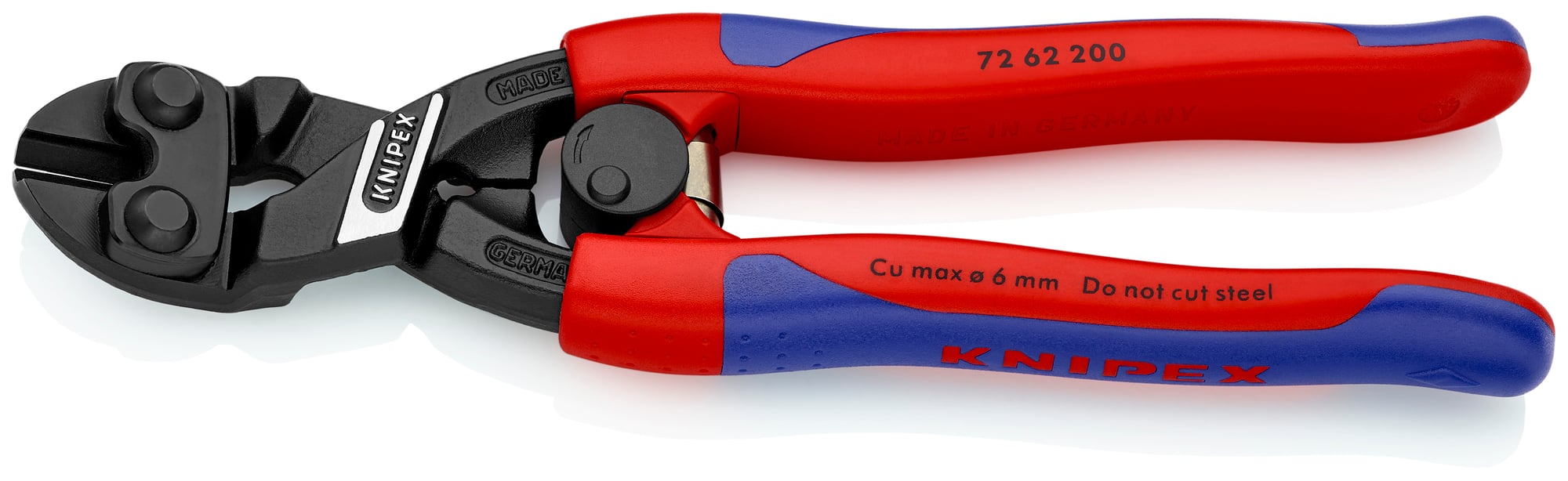High Leverage Flush Cutter for Plastic and Soft Metal, 8 in., Slim Multi-Component, Bulk