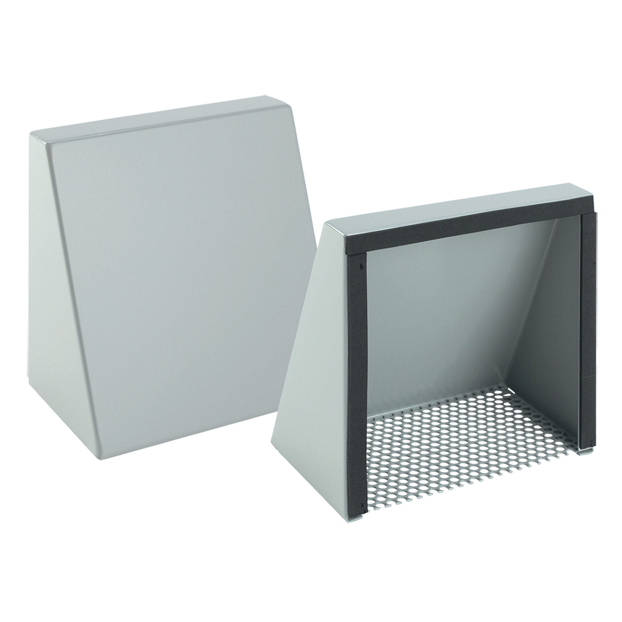 T4S3RSS D85 Fan Shroud Kit, 6 in L x 6 in W x 1.44 to 4.69 in THK, For Use With 4 in Fan, Stainless Steel