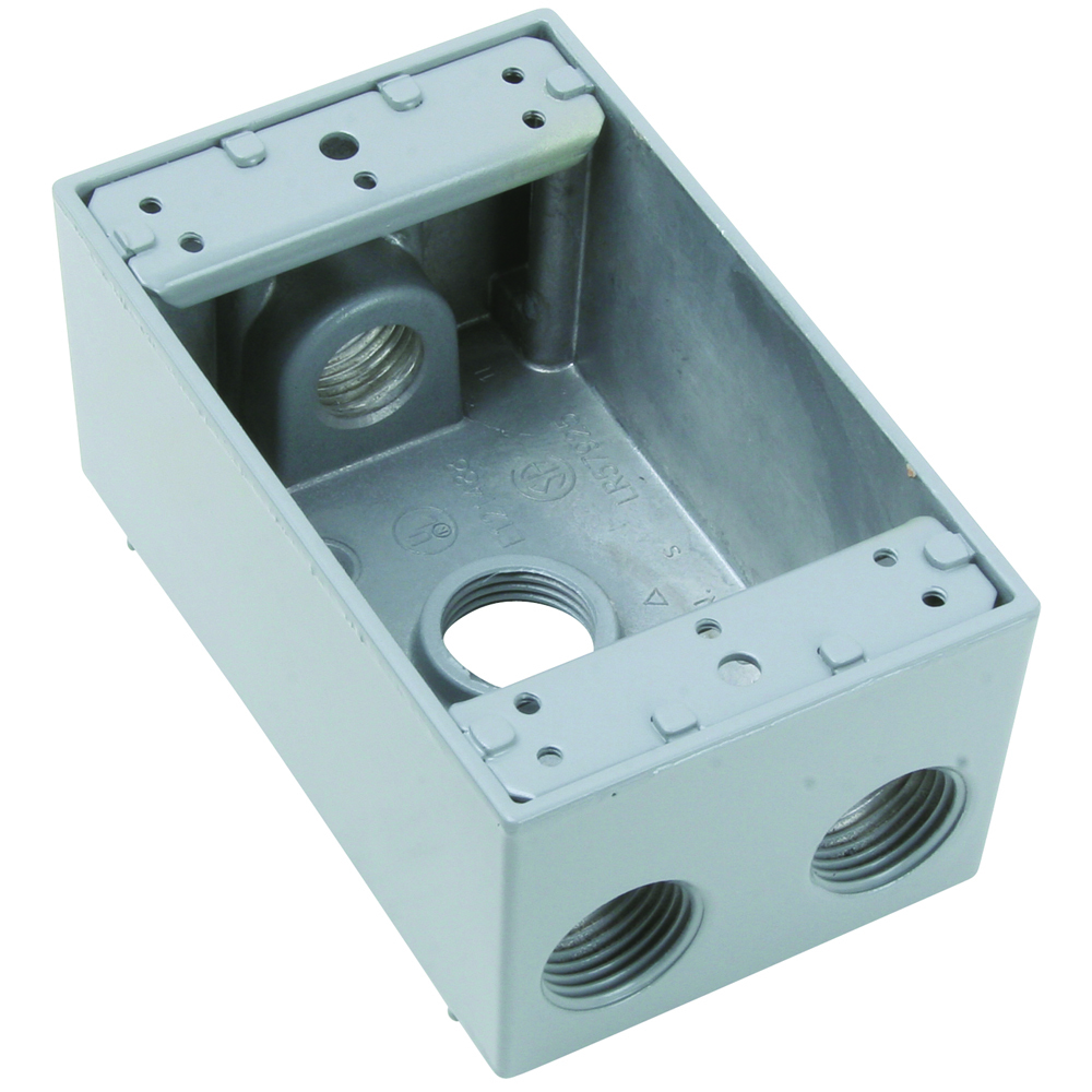 WPB24 Weatherproof Single Gang Box, Gray