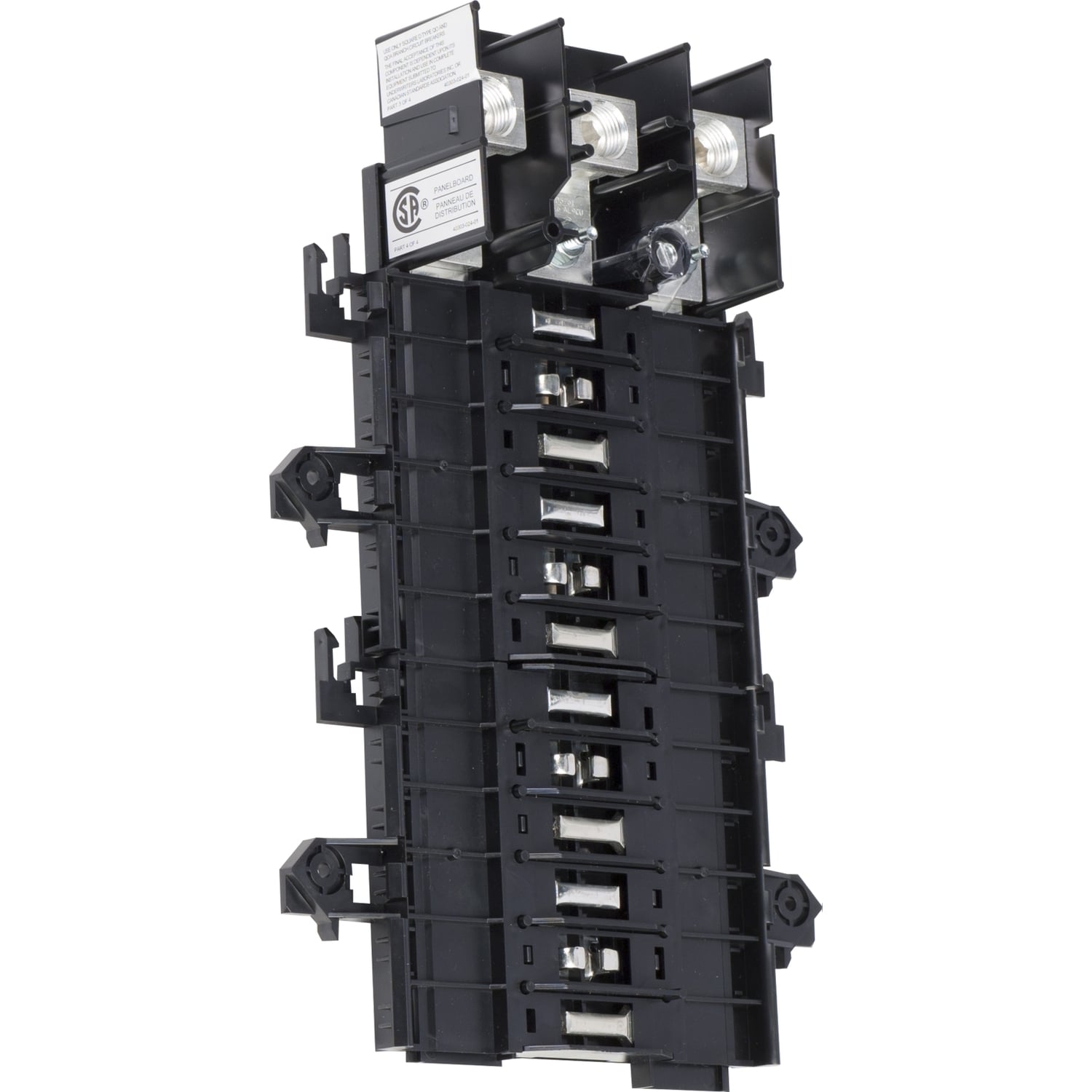QON320L125I Type MLO OEM Mounting Base With Neutral Lug, For Use With QO QO-GFI, QO-AFI, QO-EPD Unit Mounting Circuit Breaker and Main Lug Load Center, 125 A at 240 V AC, 10 kA, 3-Phase, 4-Wire, 4 to 2/0 AWG, 1-Pole 20-Spaces