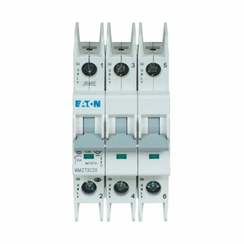 WMZT3C02 Current Limiting Miniature Circuit Breaker, 277/480 V AC, 2 A, 10/15 kA Interrupt, 3 Poles, Thermal Magnetic Trip