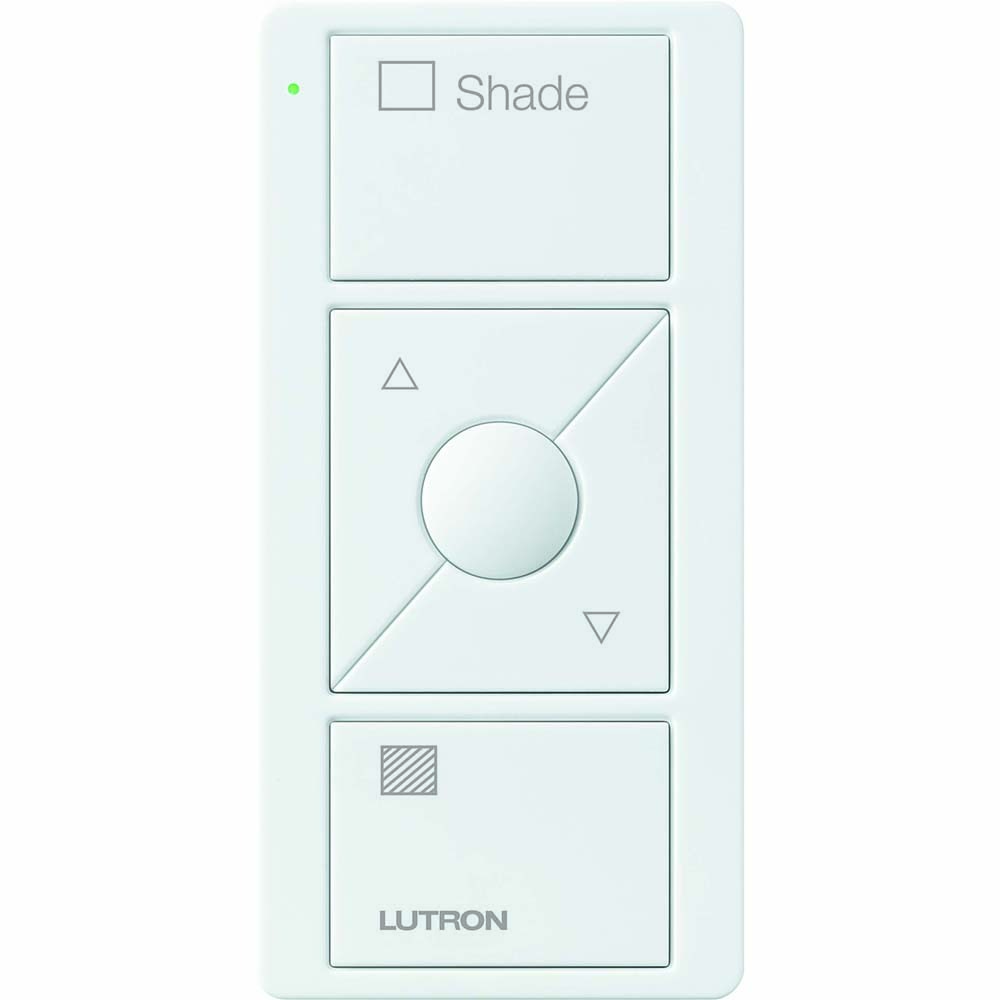 PJ2-3BRL-GWH-S02 Original 3-Button Pico Smart Remote with Raise/Lower and Preset with Shade Icons and Shade Text, White
