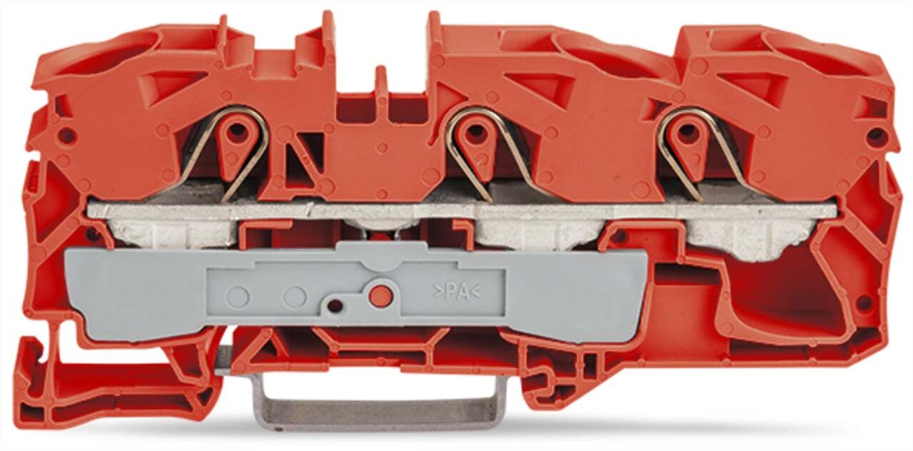 2016-1302 Operating Tool Conductor Terminal Block, 800 V, 76 A, 20 to 6 AWG Wire, 1 Poles, DIN Rail Mount