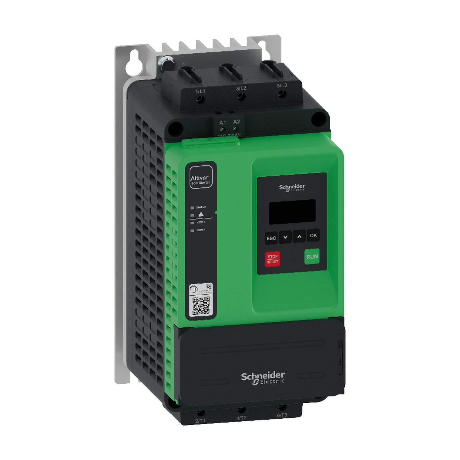 ATS430D47S6 ATS430 Soft Starter, 110 to 230 VAC V Coil, IP20 Enclosure