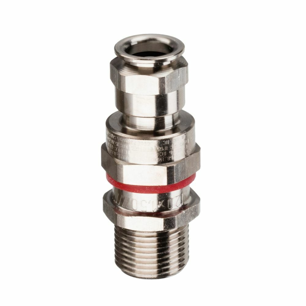 ADE1CN2003NPSCN Unarmored Explosion-Proof Cable Bushings/Gland, Nickel Plated Brass, Nickel Plated