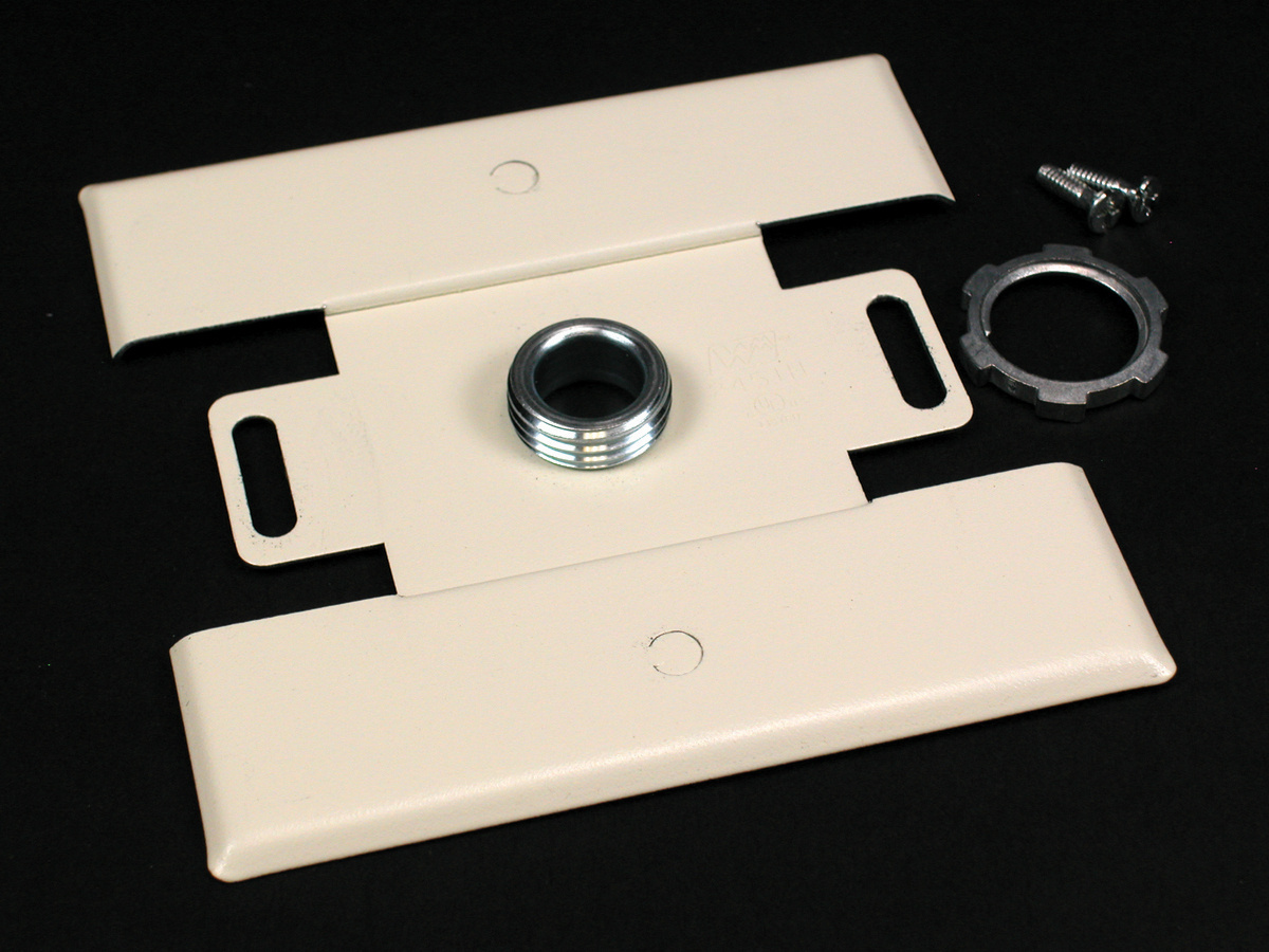 2451H-WH Back Feed Fitting, For Use With 2400 600 V AC Raceway, Steel, White
