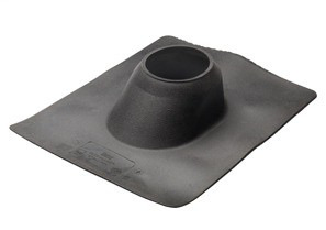 RFN-125 Bridgeport Roof Flashing, For Use With Copper, Cast Iron, Galvanized or Plastic Pipe, 1-1/4 to 1-1/2 in Trade, Raised Mast Cable Entry, Neoprene