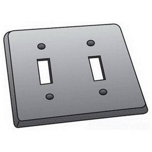 FS-2-SCS Device Box Cover, 15 in L x 5 in W x 1 in D, Tumbler/Toggle Switch, Steel