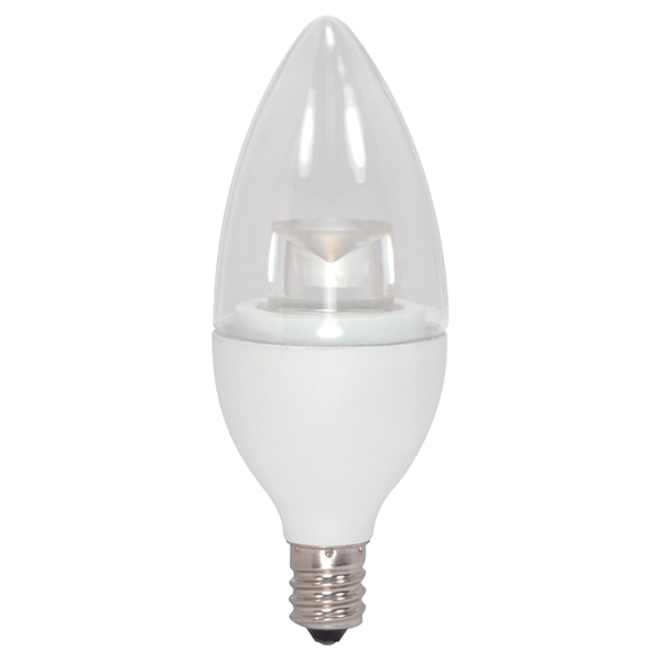 S8950 Dimmable LED Lamp, 2.8 W, 25 W Incandescent Equivalent, E12 Lamp, Torpedo Shape, 165 Lumens