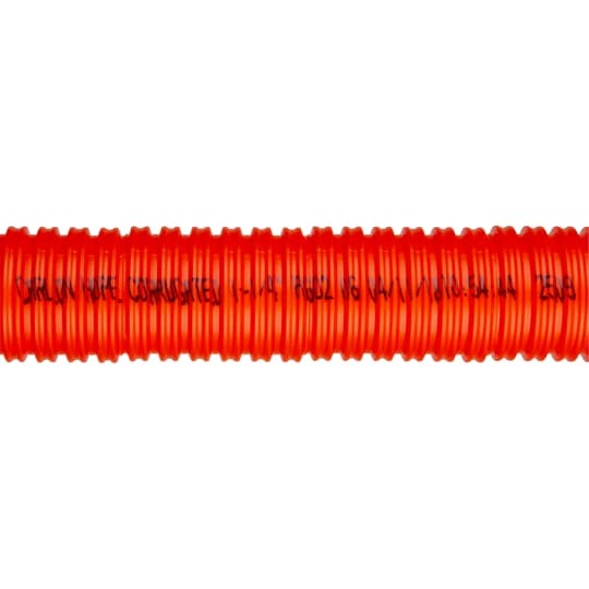 A6D2S1JNNB2500 Carlon 1-Way Corrugated Single Split Standard Length High Density Corrugated Duct With 1130 lb Polyester Pull Tape, 1-1/4 in Trade, 1-1/4 in ID x 1.565 in OD, 2500 ft L, Polyethylene