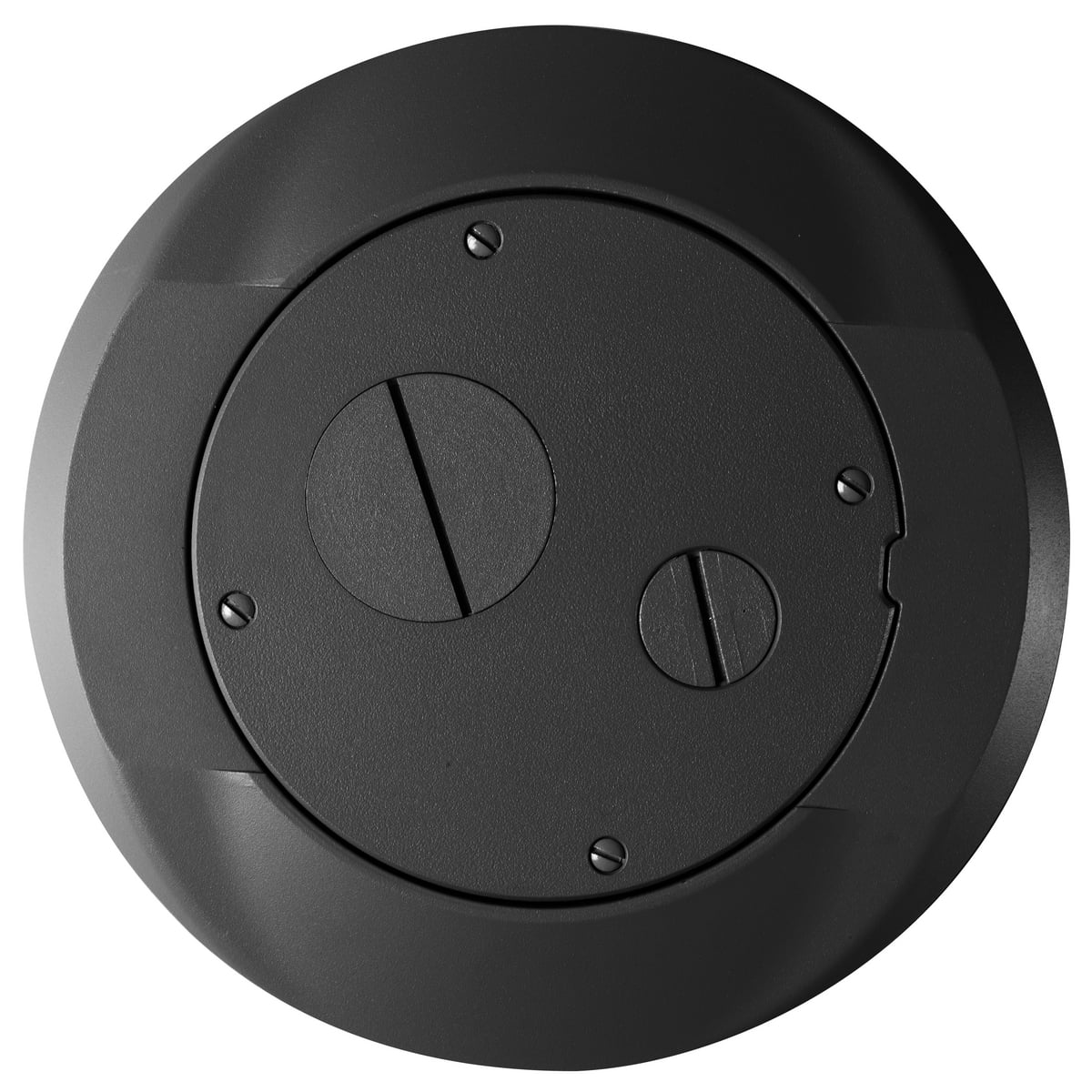S1SPFFBL Fire-Rated Poke-Through Sub Plate, 8 in Dia, 2.41 in L, Cast Aluminum