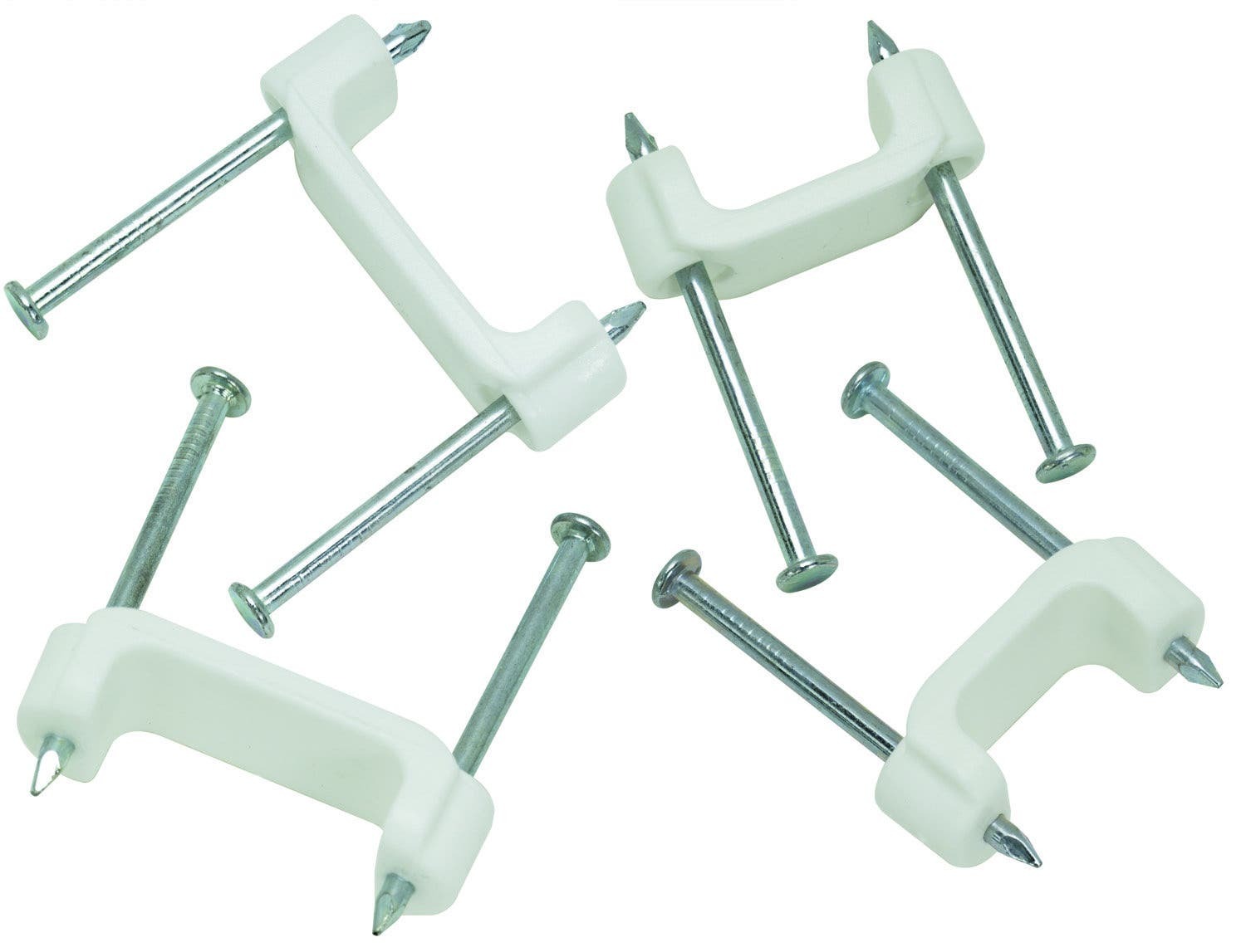 BPS2-JRL Insulated Cable Staple, 1/2 in W Crown, Plastic