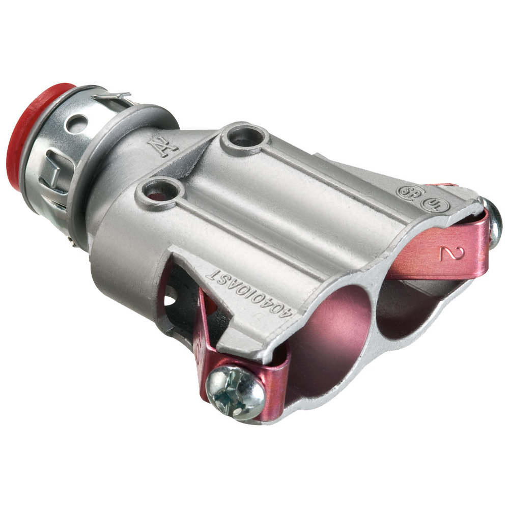 404010AST SNAP2IT Duplex MC Connector, 3/8 inch, Zinc die-cast