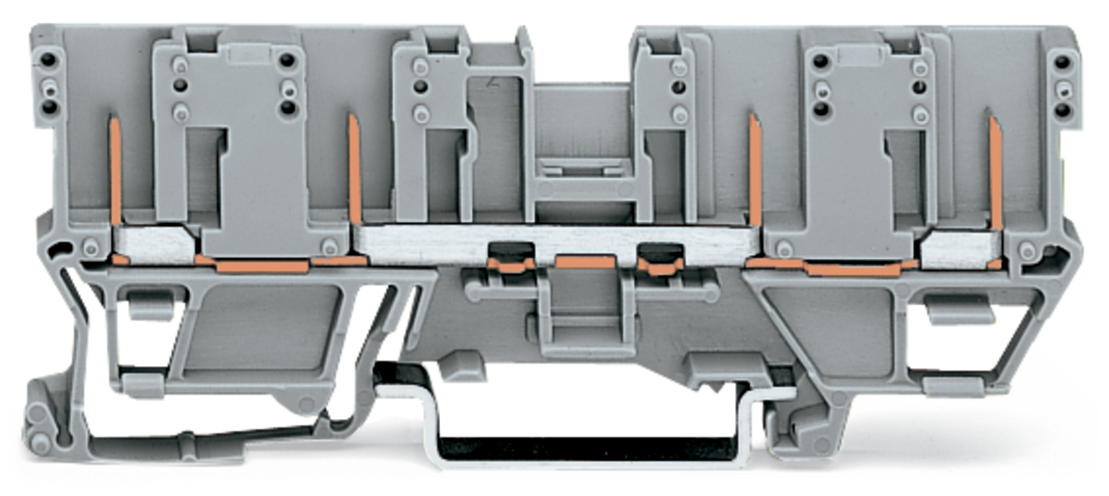 769-151 Front-Entry Wiring Carrier Terminal Block, 500 V, 32 A, 1 Poles, DIN Rail Mount