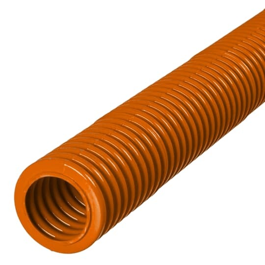 CL4X1C-150 Carlon Plenum-Gard Non-Metallic Standard Wall Corrugated Conduit With Pull Line Tape, 3 in Trade, 3 in ID x 3.44 in OD, 150 ft L, PVDF