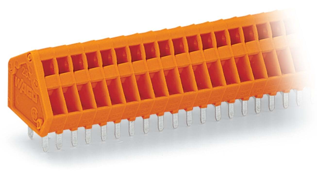 233-408 Operating Tool PCB Terminal Block, 320 V, 6 A, 28 to 20 AWG Wire, 8 Poles