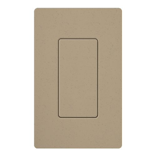 SC-BI-MS Diva Satin Colors Designer Style Screwless Blank Insert Wall Plate, 1 Gangs, 2.94 in W x 4.69 in H, Plastic, Mochastone